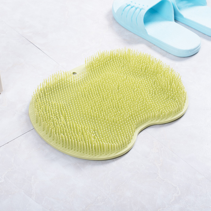Brosse de lavage des pieds en silicone, coussin de massage des pieds, bain Polymères de douche, bain , Polymères coordonnants, lavage des pieds