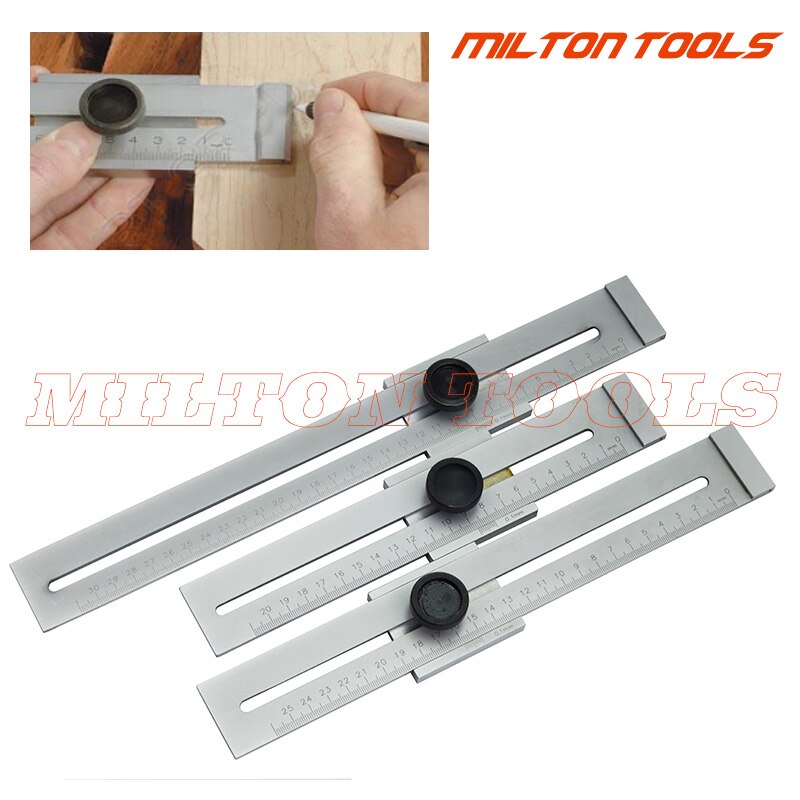 200mm/250mm/300mm Screw Cutting Marking Gauge Mark Scraper Tool For Woodworking Measuring