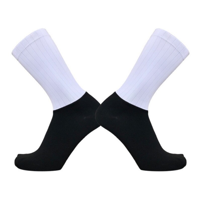 Calcetines antideslizantes de silicona de verano transpirables para ciclismo, calcetines deportivos de fútbol para hombre, calcetines para correr en bicicleta: H