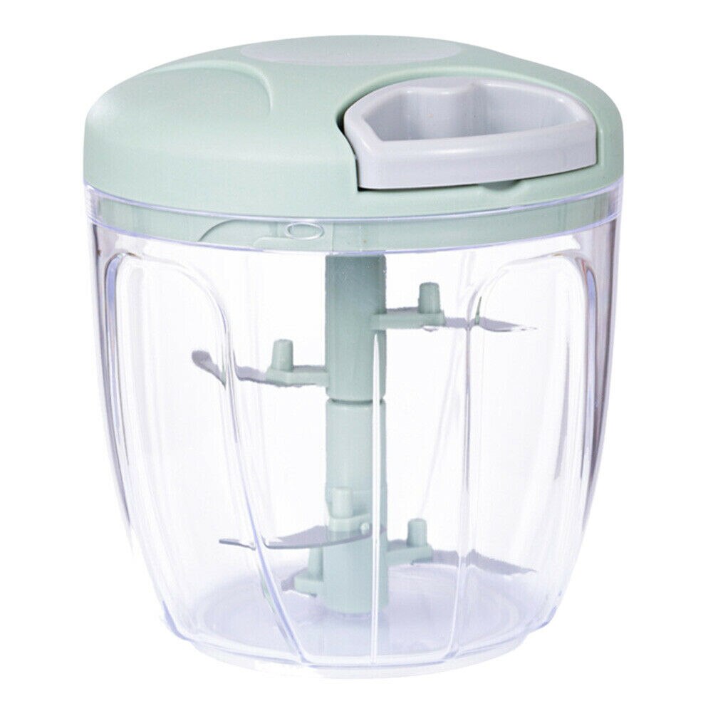 Manual Food Grinder Fruits Vegetable Cutter Mixer Shredder Kitchen Food Chopper Mincer J99Store: Green-Large