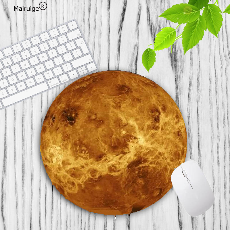 MRGBEST Earth Lunar Planet Carpet Desk Mat Pc Accessories Office Mouse Pad Table Cushion Mouse Mat Pad on The Table Keyboard Pad: Red