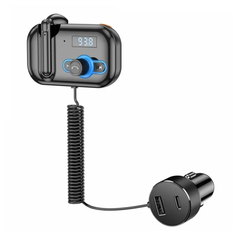 Handsfree Bluetooth-compatible Fm Transmitter Wireless Radio Adapter Car Kit Multi-function Car Mp3 Player Dual Usb Charger: Default Title