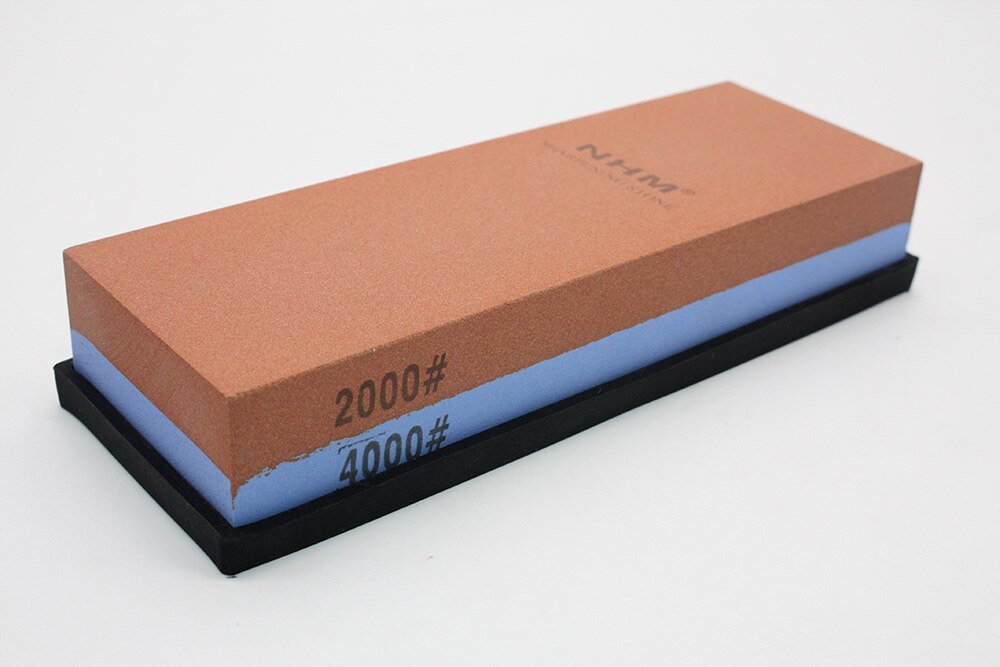 Knife Sharpener Sharpening Stones Whetstone Grinding Stone System 2-IN-1 Water Stone Honing Kitchen Tool: 2000 4000