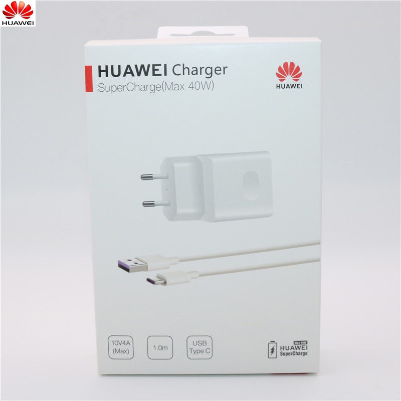 Ładowarka Huawei 40W oryginalna ładowarka 10V4A ładowarka amerykańska 5A kabel USB typu c dla nova 5 5t 5 zawodowiec kumpel 30 zawodowiec p20 p30 zawodowiec