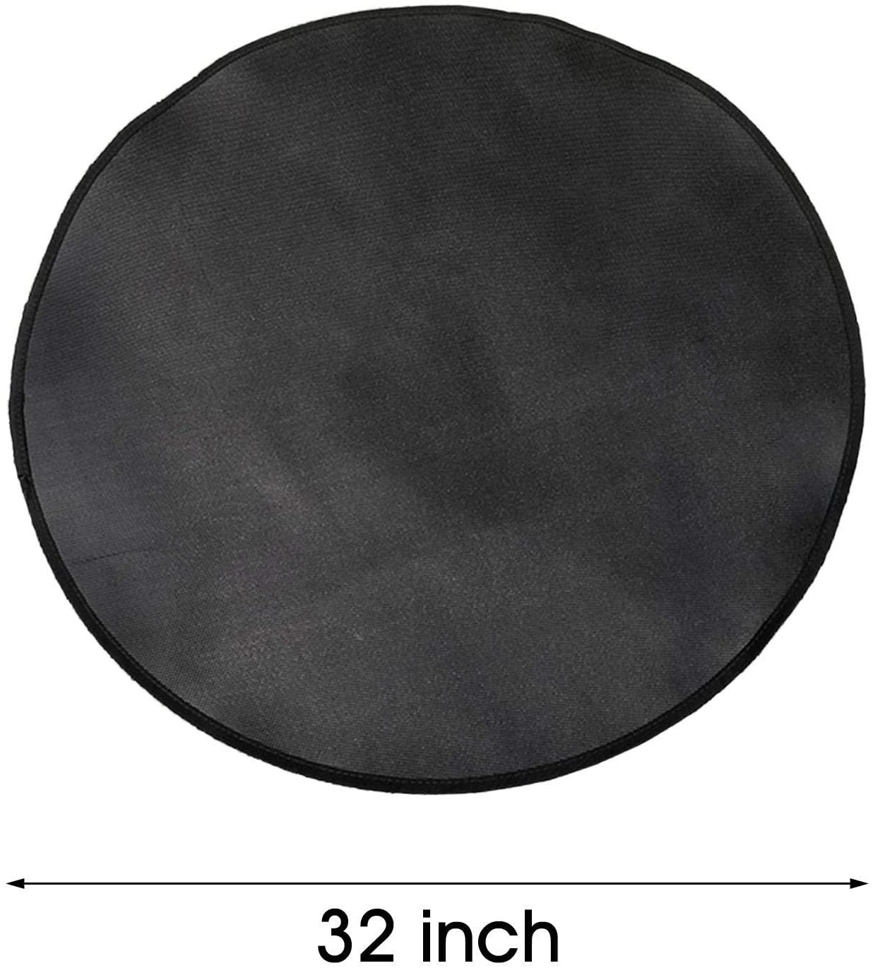 36'' Fire Pit Mat, Fireproof Mat, Round Under Grill Splatter Mat Fire Pit High Temp Mat Bonfires Lawn Patio Deck Defender