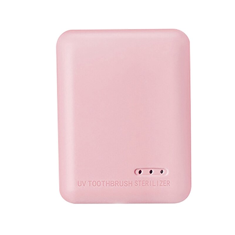 Wall Mount Toothbrush Disinfection Box Bathroom Bathroom Holder Tool: Pink