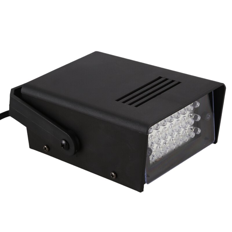 mini ledet strobe stroboskop blitzer hvitt lys effekt  ac 100-240v diskotek scene
