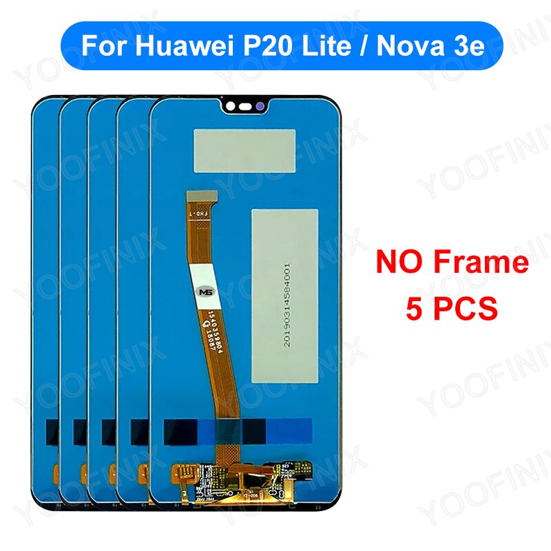 5.84&quot; For Huawei P20 Lite Display LCD Touch Screen Digitizer For Huawei Nova 3e LCD ANE-LX1 ANE-LX2 Display Replacement Parts