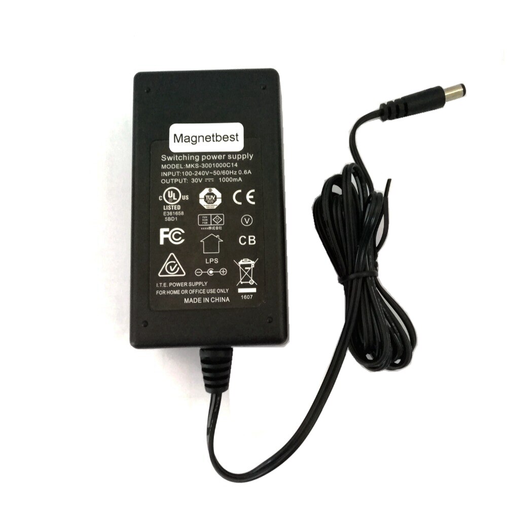30V 1A Replacement AC Adapter for BOSCH Athlet BCH625KTGB/01 BCH62550G Cordless Vacuum Cleaner Battery Power Supply Charger