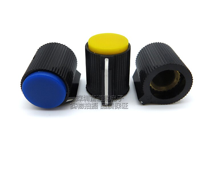 4 stk plast bakelit knop 115b potentiometer kontakt hætte 13*16 blænde 6. 4mm anvendelig instrumentering overflade