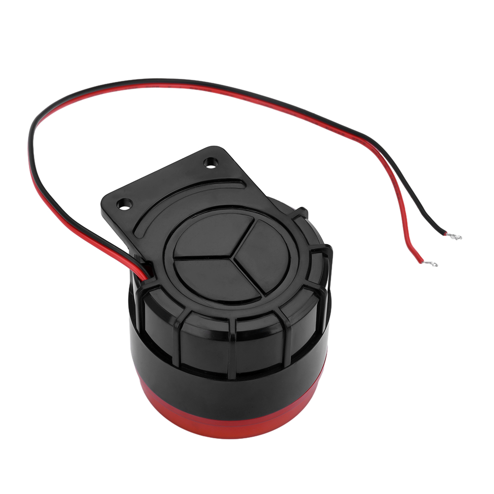 BJ-1K bedrade mini geluidsalarm sirene hoorn 12V 24V 220V hoge decibel geluid en licht elektronische zoemer anti-diefstal hoorn