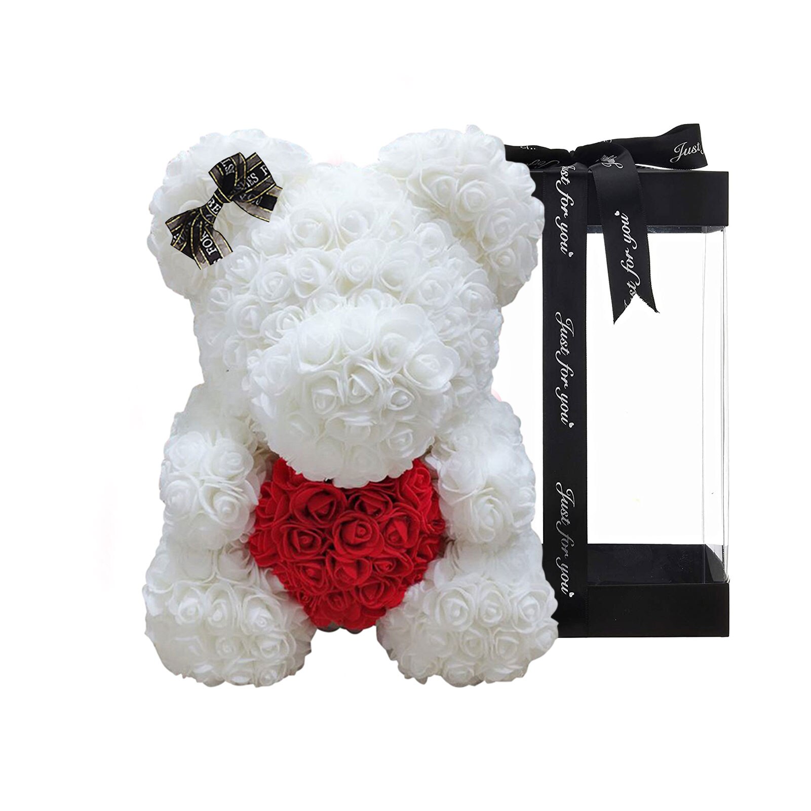 Bos Van Rozen En Een Teddybeer Stock Foto - Image of bloem, liefde: 51478688