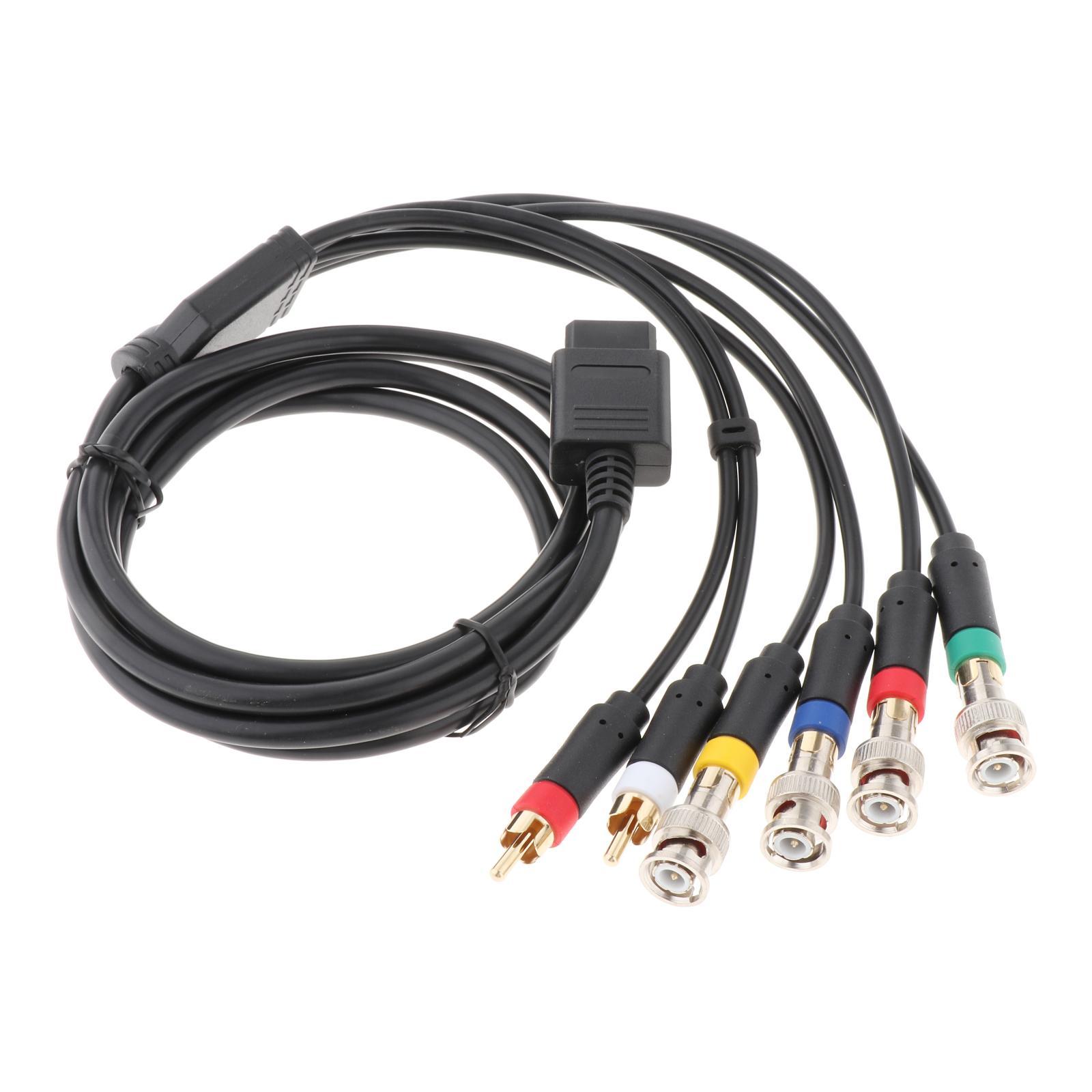 N64 AV Composite Retro Cable Stereo RCA Adapter Cable TV Audio Video Standard Cords for Nintendo 64 for Gamecube Sfc Snes Ngc