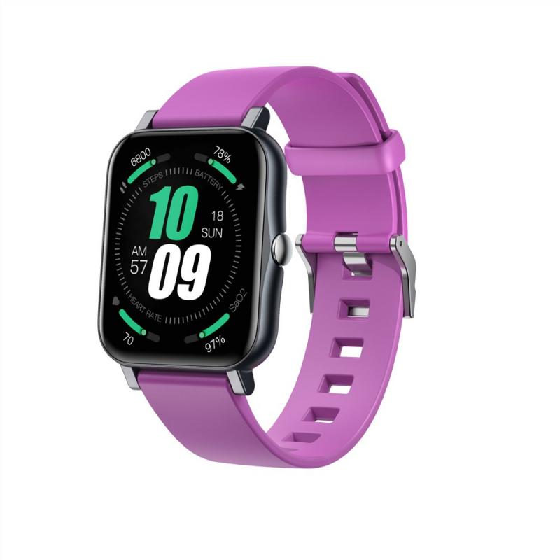 S80 Clever Uhr Männer Voller berühren Fitness Tracker IP67 Wasserdichte Frauen Smartwatch Für IOS Android: Violett