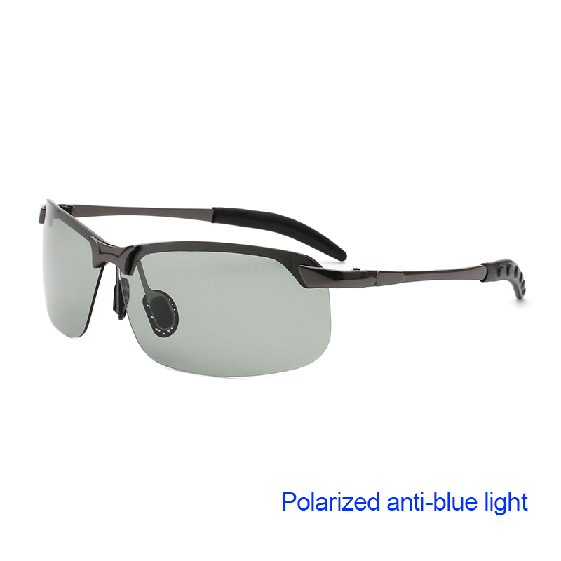 Photochromic Sunglasses Men/Women Polarized Driving Glasses Change Color Anti-Glare Day Night Vision Driving Fishing Sun Glasses: Pink / WHITE