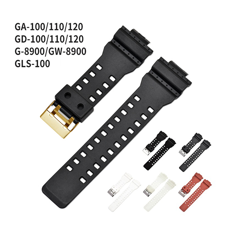 Siliconen Horlogeband voor Casio G-Shock GA-100/110/120/150/200/300 400 700 GD-100/110/120 G-8900 GLS-100 Sport Band Armband