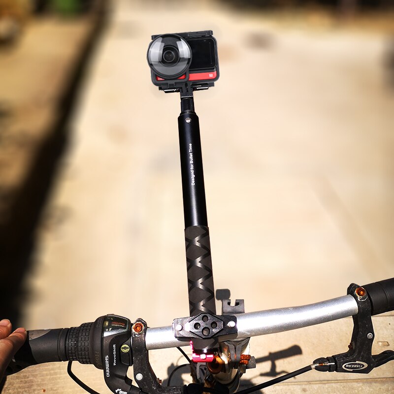 Motorcycle Camera Monopod Holder Handlebar Mount Bracket for GoPro &amp; Insta360 One X2 R bicycle Invisible Selfie Stick Accessory