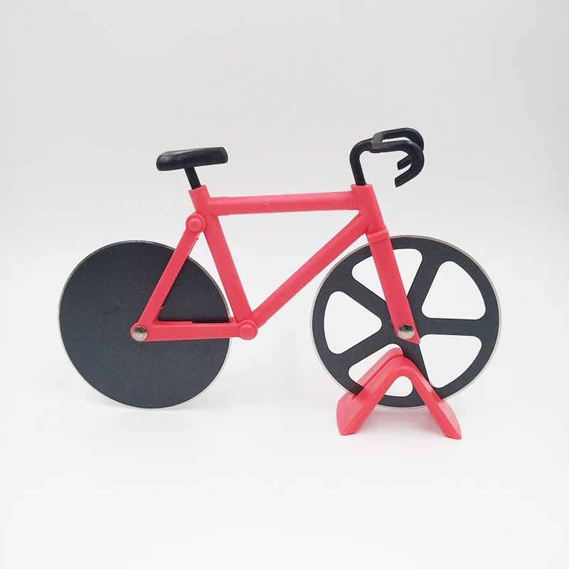Pizzasnijder Roestvrij staal Fietsvorm Wiel Fietsroller Pizza Chopper Snijmachine Pizzasnijmes Keukengereedschap