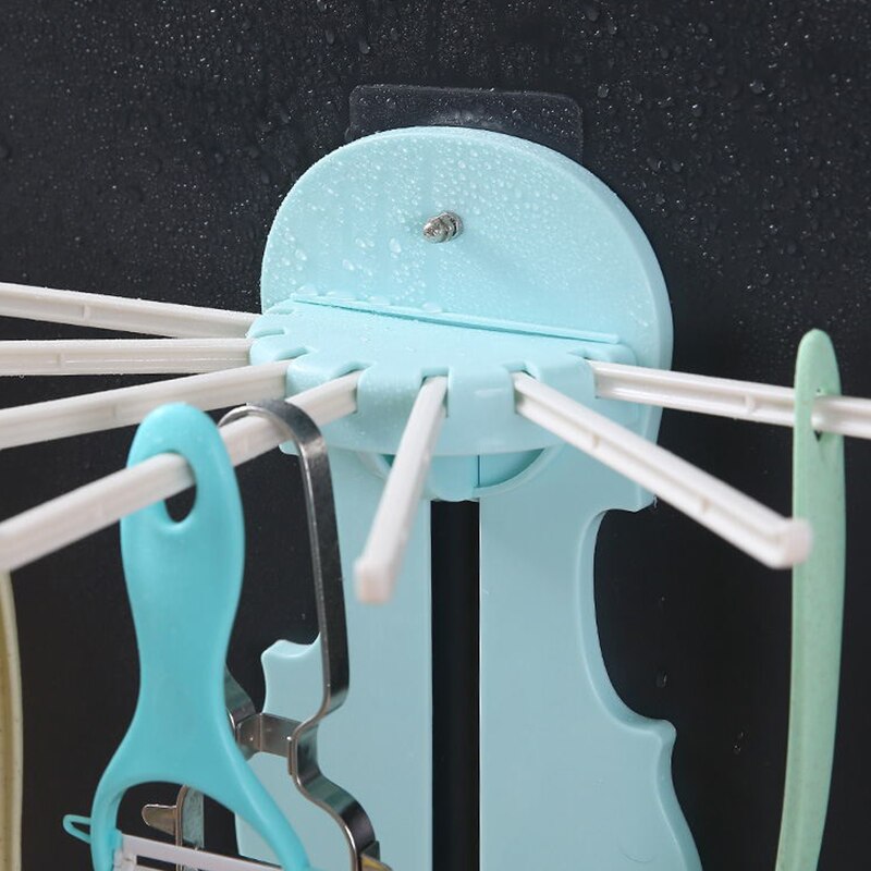 Nordic Seven-In-One Pull-Out Rack Retractable Non-Perforated Towel Rack Kitchen And Bathroom Multifunctional Storage Rack