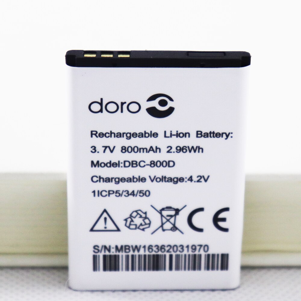 800 mah dbc -800d batteri til doro 500 506 508 509 510 515 6520 6030 mobiltelefon batteri