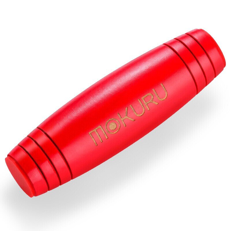 Japanese Mokuru Rollver Decompression Rod Beech Tumbler Desktop Flip Toys Desktop Fidget Stick Relieve Stress Focus Antistress: red
