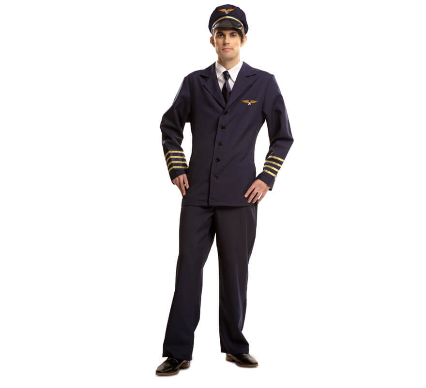 Disfraz Piloto de Vuelo Comercial para hombre - Uniformes y Oficios/Aviadores - Disfraces para adultos