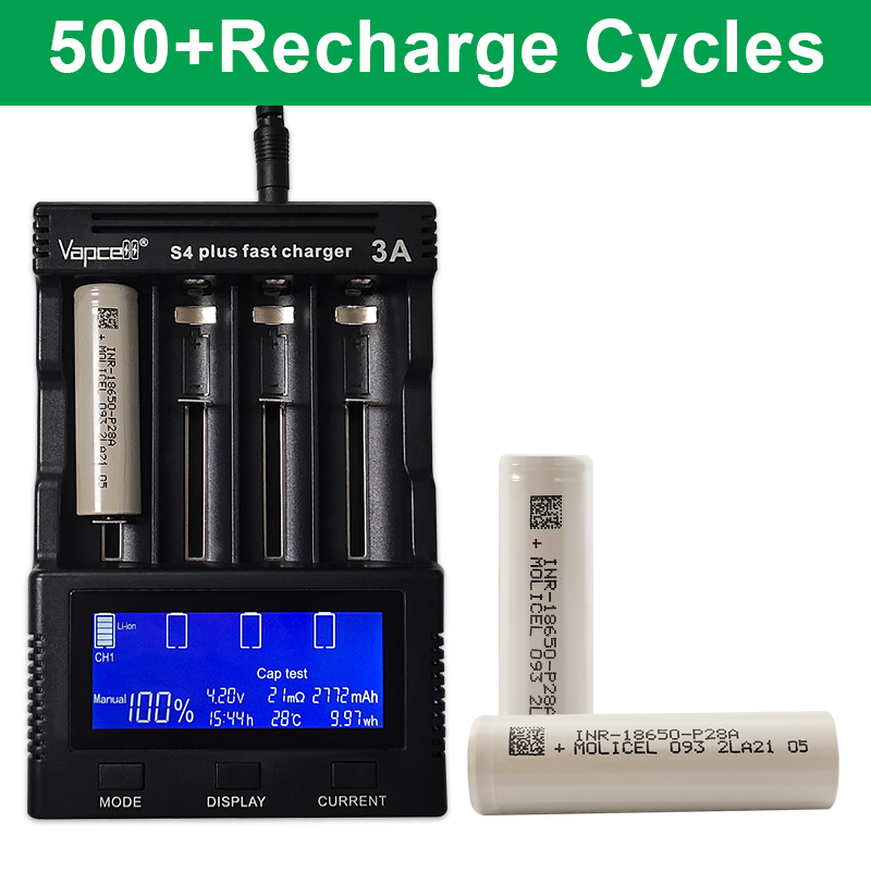 Original Molicel P28A INR18650 2800mAh 25A battery 3.6V Rechargeable lithium batteries li-ion Cell Big Power Capacity VS VCT5