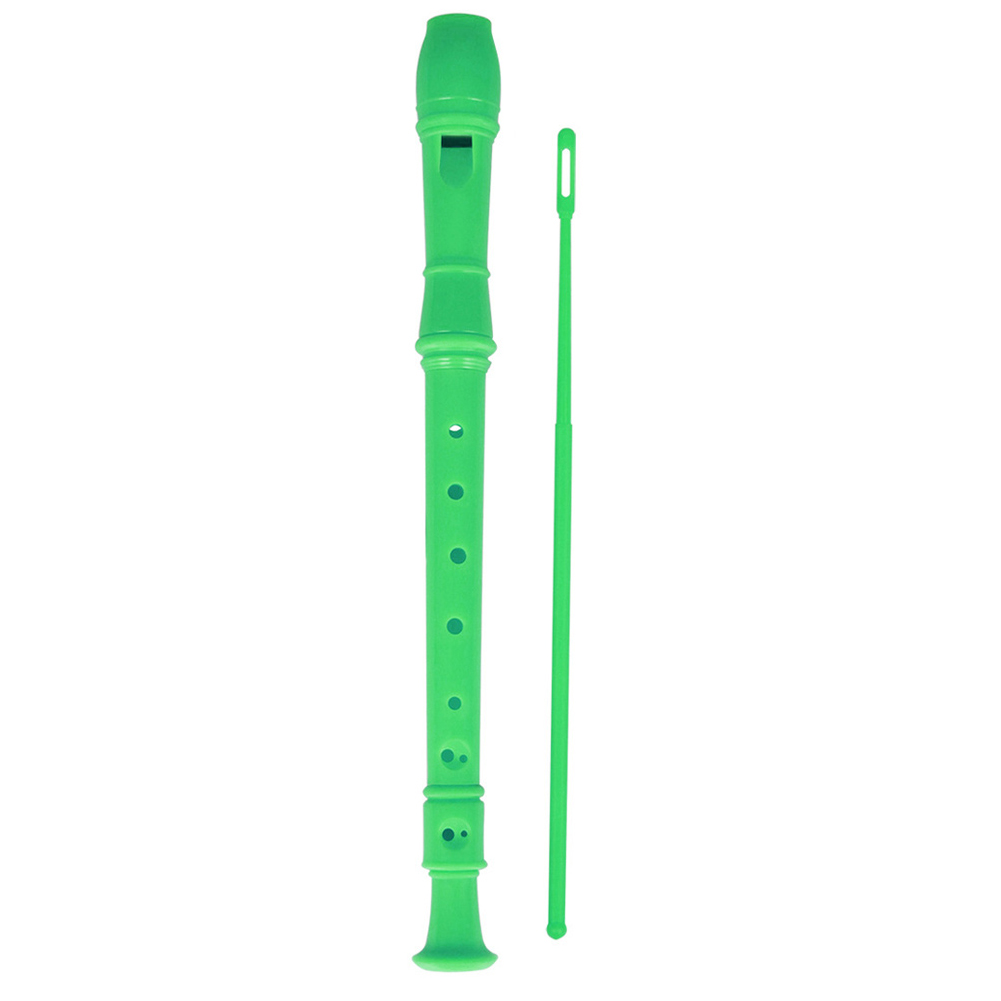 Clarinetto ABS Flauto Dolce - Strumento Musicale per Bambini - Flauto Durevole con Bastoncino di Pulizia: Verde