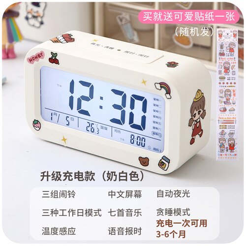 Led Multifunction Digital Clock Electronic Desk Bedroom Date Temperature Lcd Glowing Usb Digital Clock Zegar Home Clock DB60SZ: style2