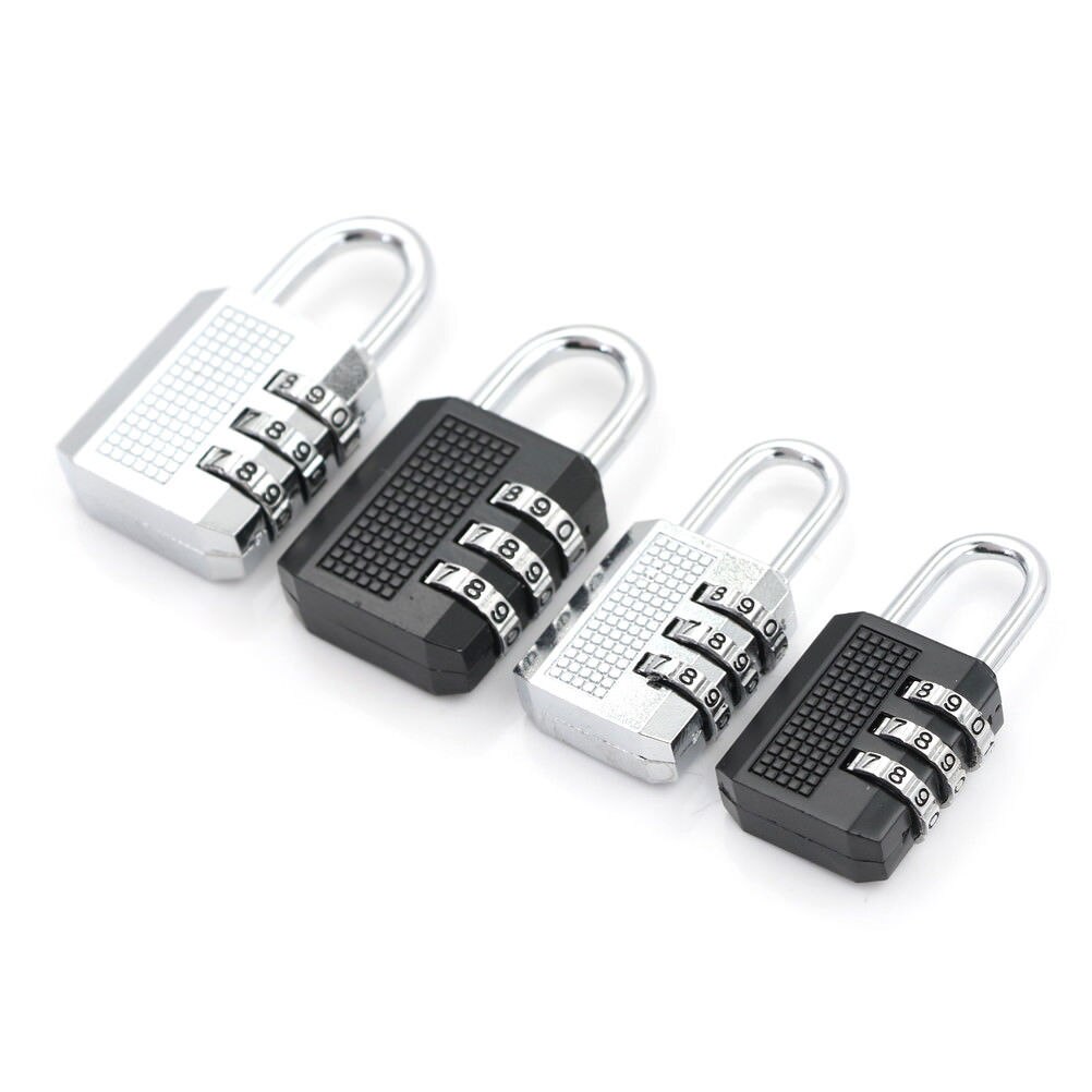 Door Lock Travel Luggage Suitcase Code 26x11x54mm/32x13x60mm Resettable 3 Digit Combination Lock Padlock Tools