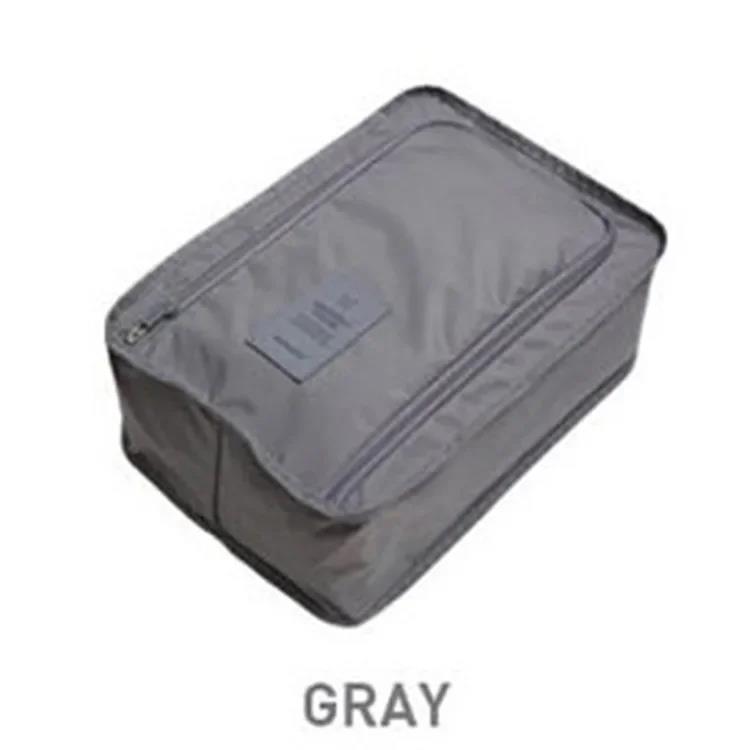 Waterdichte schoenentas voor op reis, draagbare schoenenopbergtas, organizer tas, schoenensorteertas, multifunctioneel: Grijs