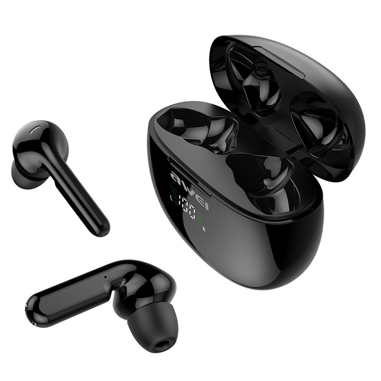 Earphones Noise Cancelling AWEI-T15P Bluetooth 5.0Headset Wireless Earphones Mini Earbuds Stereo Headphones