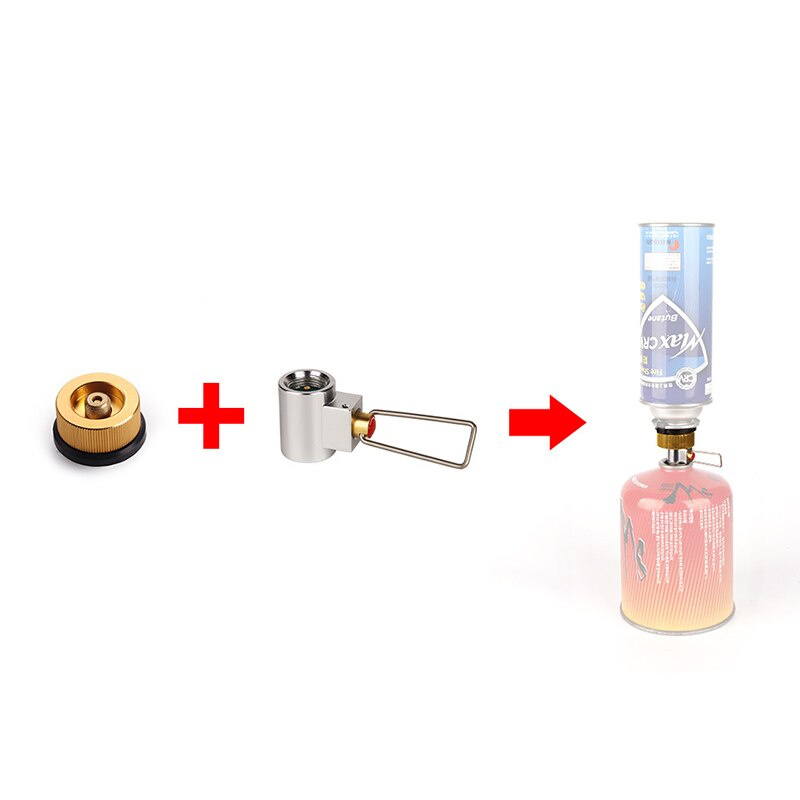 Outdoor Camping Gas Fles Kachel Adapter Conversie Split Type Oven Connector Cartridge Tank Gas Vullen Adapter Gas Cilinder