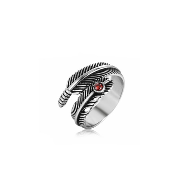 retro Pfau Frosch Ring Männer Frauen Legierung Ringe Ebene FlüGel Hüfte hüpfen Felsen Schmuck Resizable: Saphir