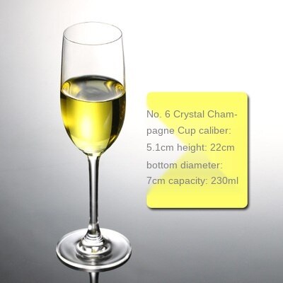 Kristallen Glas Champagne Glas Loodvrij Rode Wijn Glas Wijn Glas Cocktail Glasdrinkbeker Cocktail Glas Mok Creatieve Functies: F-glass 230ml-1pc