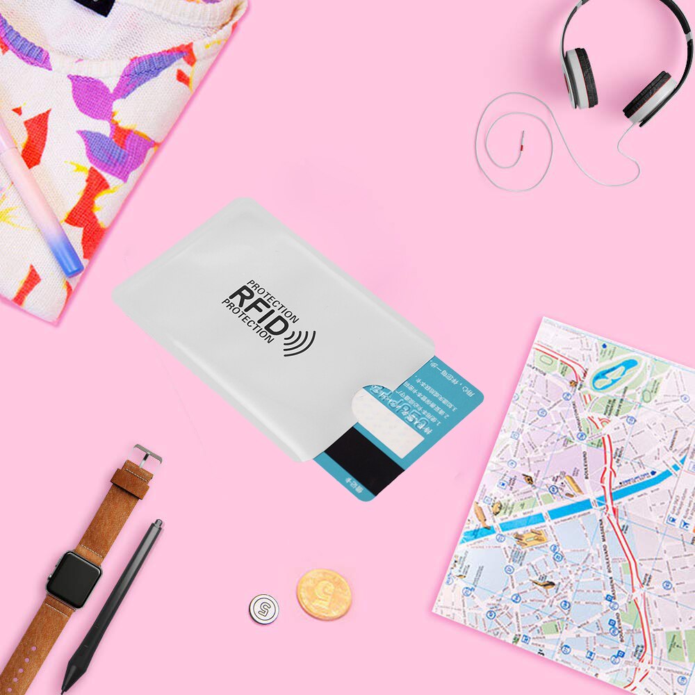 RFID NFC card anti-degaussing sleeve 50/1000Pc bank card credit card protection anti-scanning card sleeve anti-magnetic aluminum