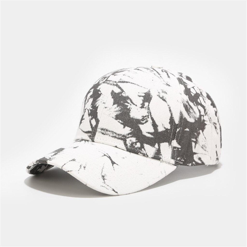 Tie-Dye Printing Ladies And Men's Baseball Caps Men And Women Couples Colorful Baseball Caps Adjustable Caps Sun Hats: BK