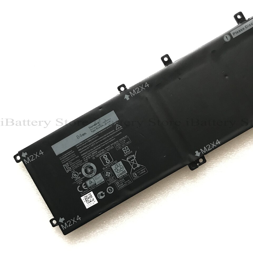 Genuine 4GVGH Battery For Dell XPS 15 9550 Precision 15 5510 P56F Series 1P6KD 01P6KD 84Wh 11.4V