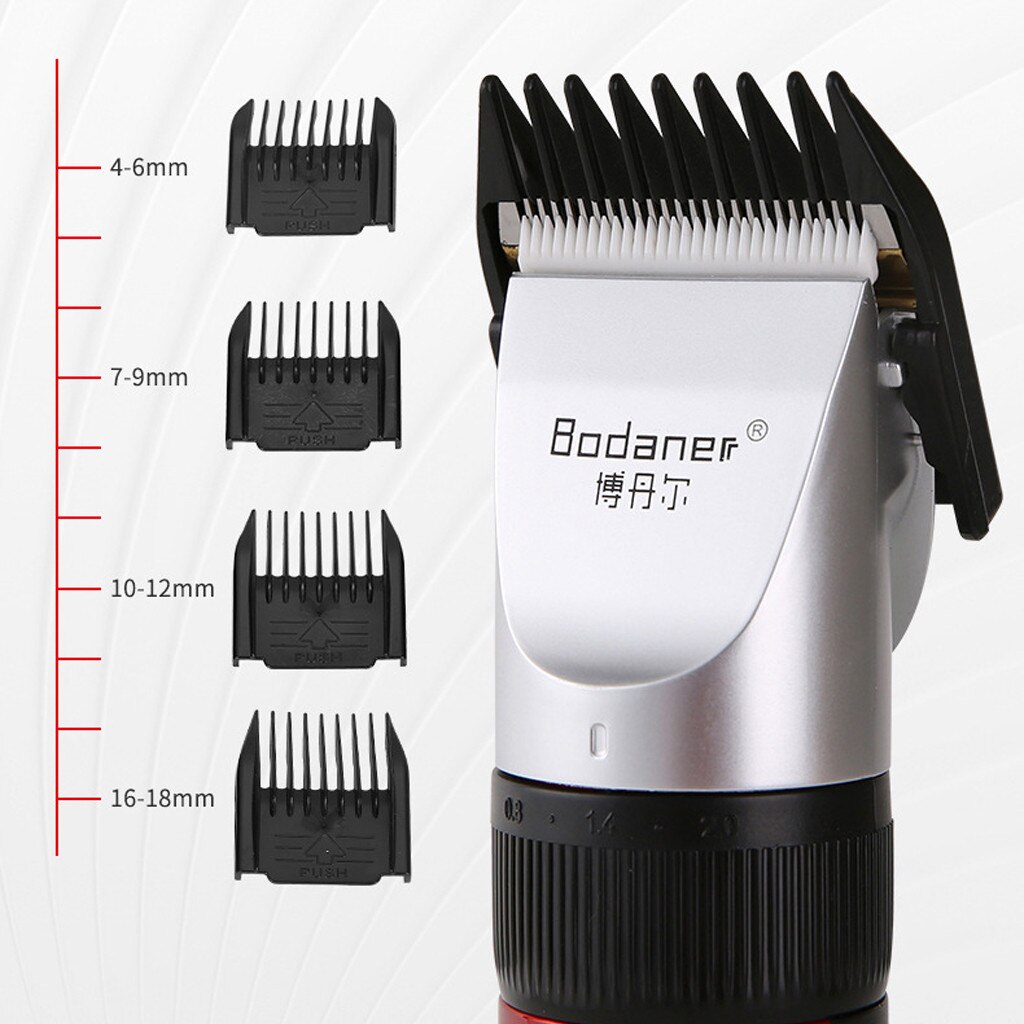 Metal Hair Clipper Rechargeable USB Hair Trimmer Electric Cordless Hair Grooming Home Haircut Male Female