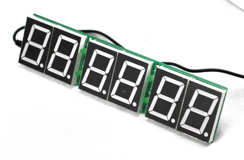 6 digital Count down timer digital clock for real life escape room game props led count down board