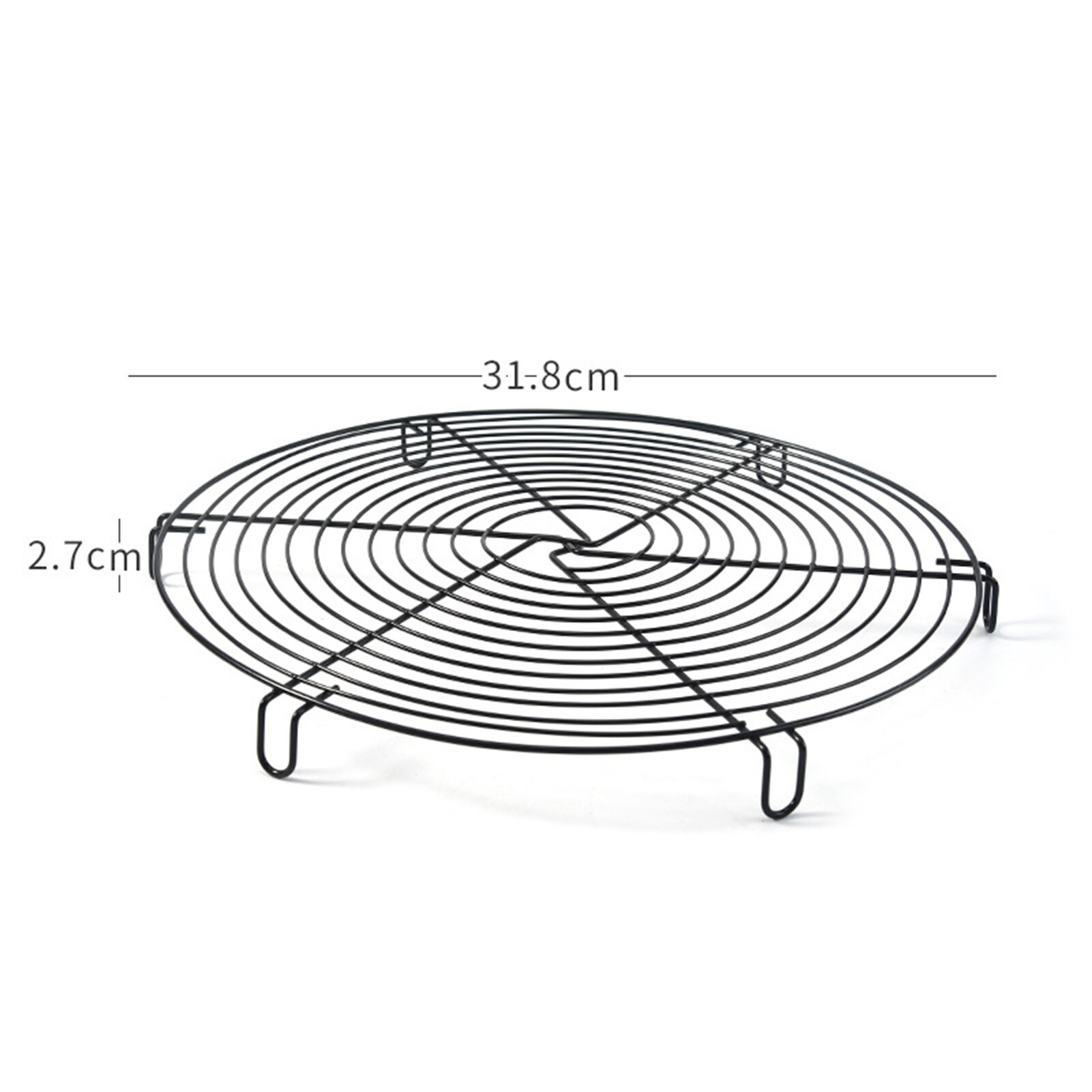 Anti-aanbak Taart Koeling Rack Ronde Bakken Rvs Wire Cooling Grid Koekjes Koekjes Brood Lade Bakvormen Gereedschap Metalen