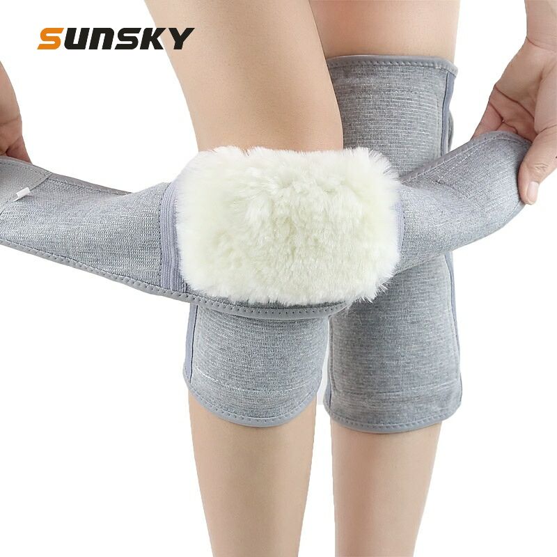 Équipement de protection du genou en laine, et épais, Anti-vent froid, équipement d'équitation