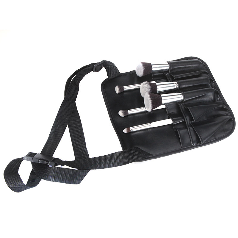 PVC Cosmetic Makeup Brush Apron Bag With Artist Belt Strap Bag Holder