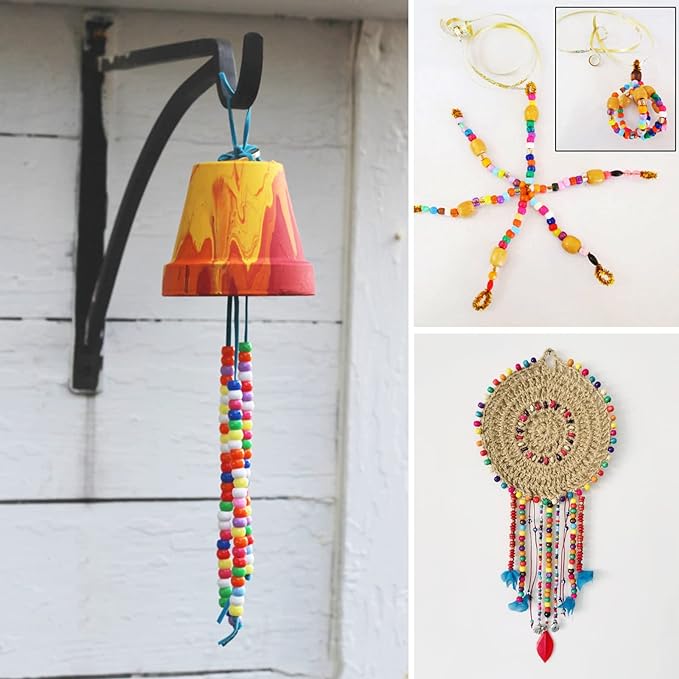 Cuentas multicolores de 6x9mm para hacer joyas, abalorios de Pony con agujero grande para manualidades de niños, pulseras de la amistad, suministros para fabricación de joyas a granel, 1000 piezas