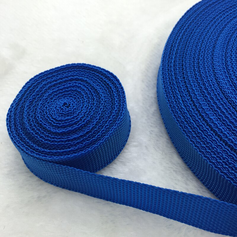 10 Yards/Roll 3/4 &quot;20mm Brede Band Nylon knapzak Strapping Zakken Ambachten: Blue
