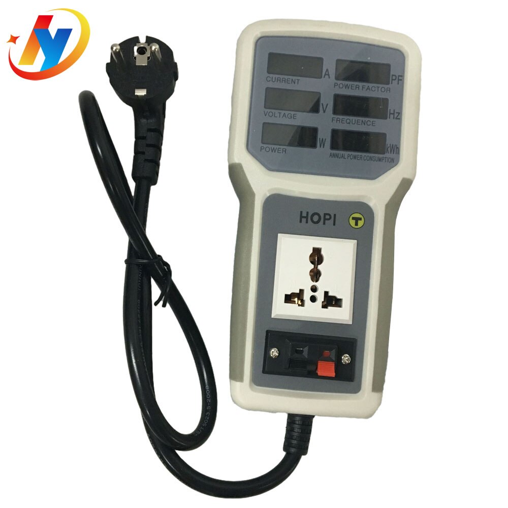 HOPI HP9800 Handheld Power Monitor Energy Meter Analyzer HP-9800 20A LED Saving Lamps Tester EU/AU/UK/US Plug Socket