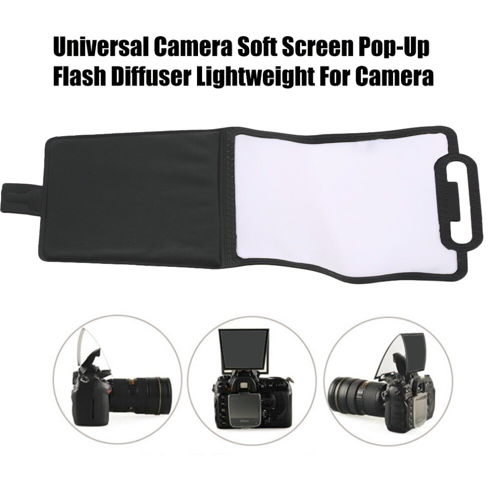 Universele Camera Soft Screen Pop-Up Flash Diffuser Super Lichtgewicht Soft Screen Pop-Up Flash Diffuser Voor Camera