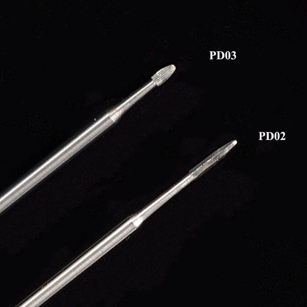 1pc Diamond Carbide Cuticle Schoon Bits Nail Art Frezen Elektrische Machine Boor Nail Boor Manicure Nail File Gereedschap BEPD02-3