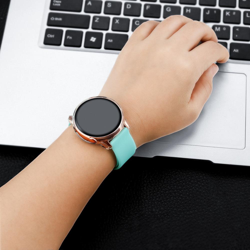 Coque pour Samsung galaxy watch active 2 40mm 44mm plein écran silicone pare-chocs protection d'écran en TPU couverture pour galaxie active 2