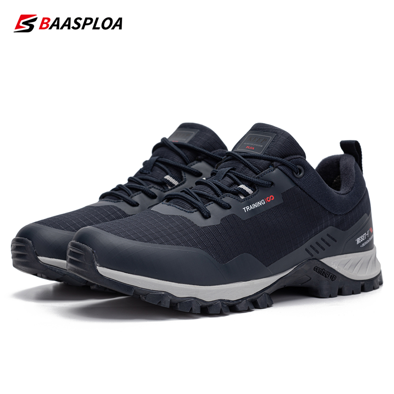 Baasploa Herren Wanderschuhe lässig Ich bin Freien rutsch feste verschleiß feste Turnschuhe männliche wasserdichte bequeme Wanderschuhe